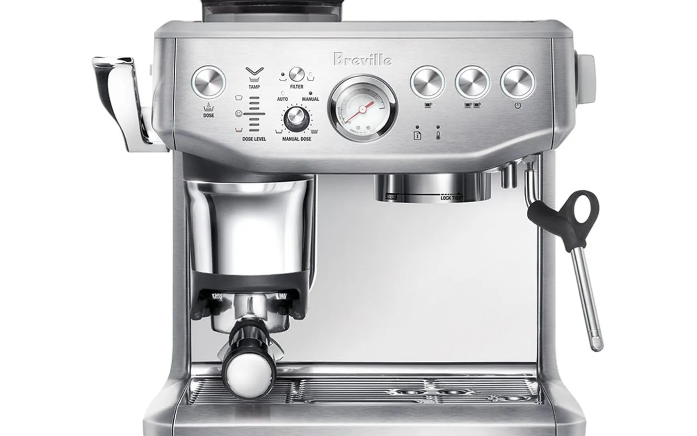 Sage Barista Express Impress espresso machine with built-in grinder
