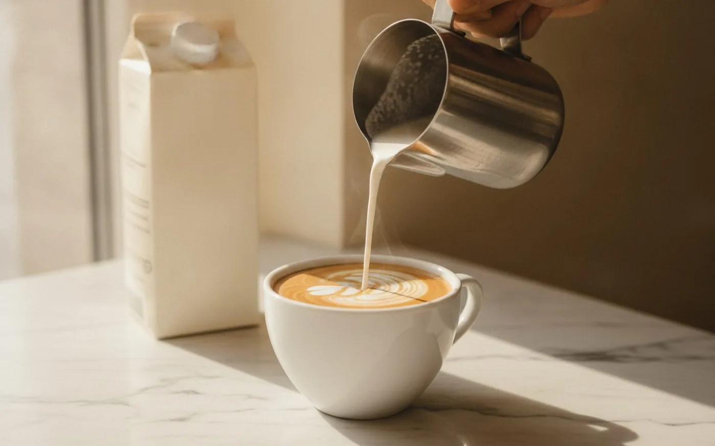 Oat milk for coffee