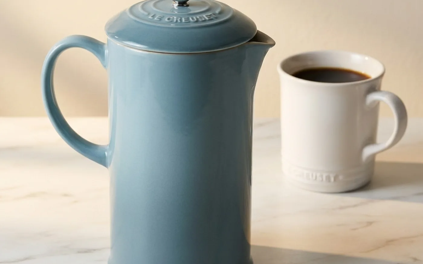 Le Creuset Stoneware Cafetiere - handcrafted enamelled stoneware ceramic