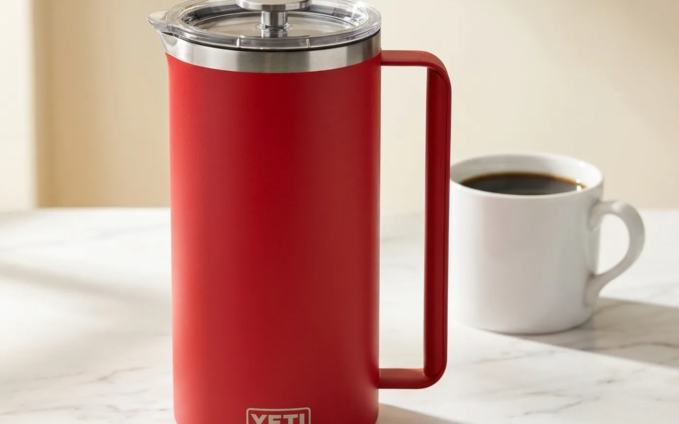 Yeti Rambler French Press - vacuum-insulated stainless steel with ceramic-lined interior
