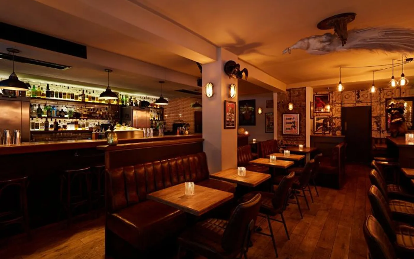 Satan's Whiskers cocktail bar interior, Bethnal Green London