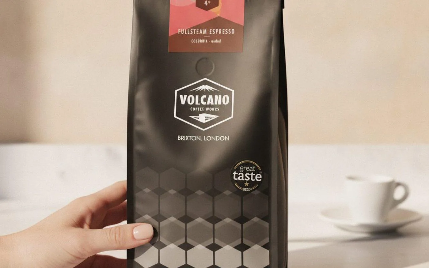 Volcano Coffee Works espresso blend bag