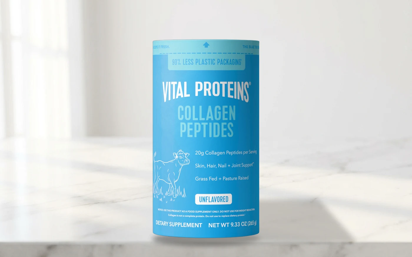 Vital Proteins Collagen Peptides tub in white