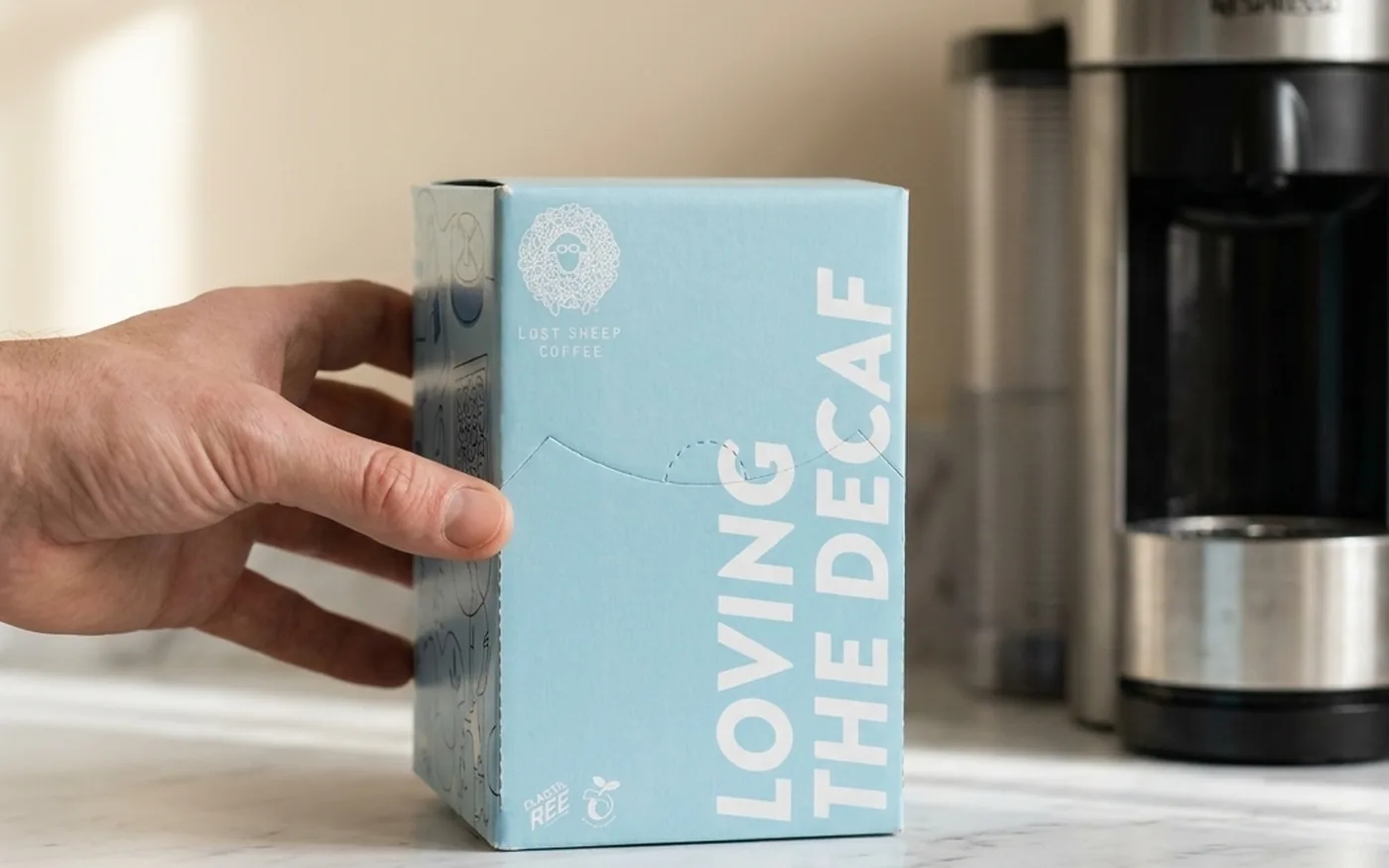 Lost Sheep Coffee decaf pod, organic Swiss Water Process decaf