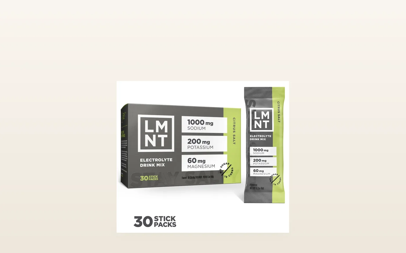 LMNT Raw electrolyte sachets