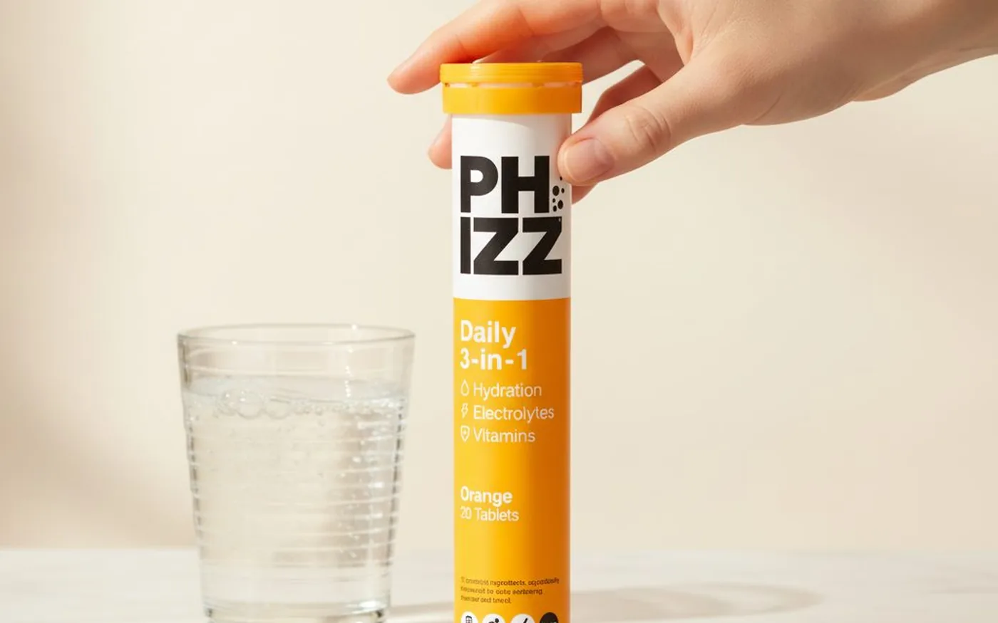 Phizz electrolyte and vitamin tablets