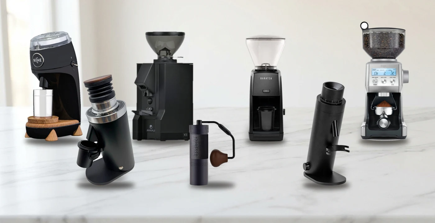 Best espresso grinders tested side by side in a home espresso setup