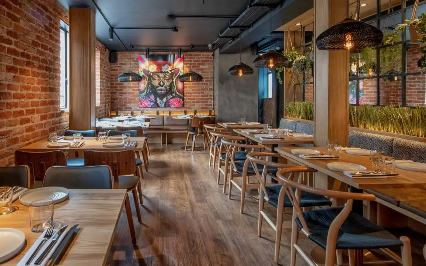 Los Mochis restaurant interior, Notting Hill London
