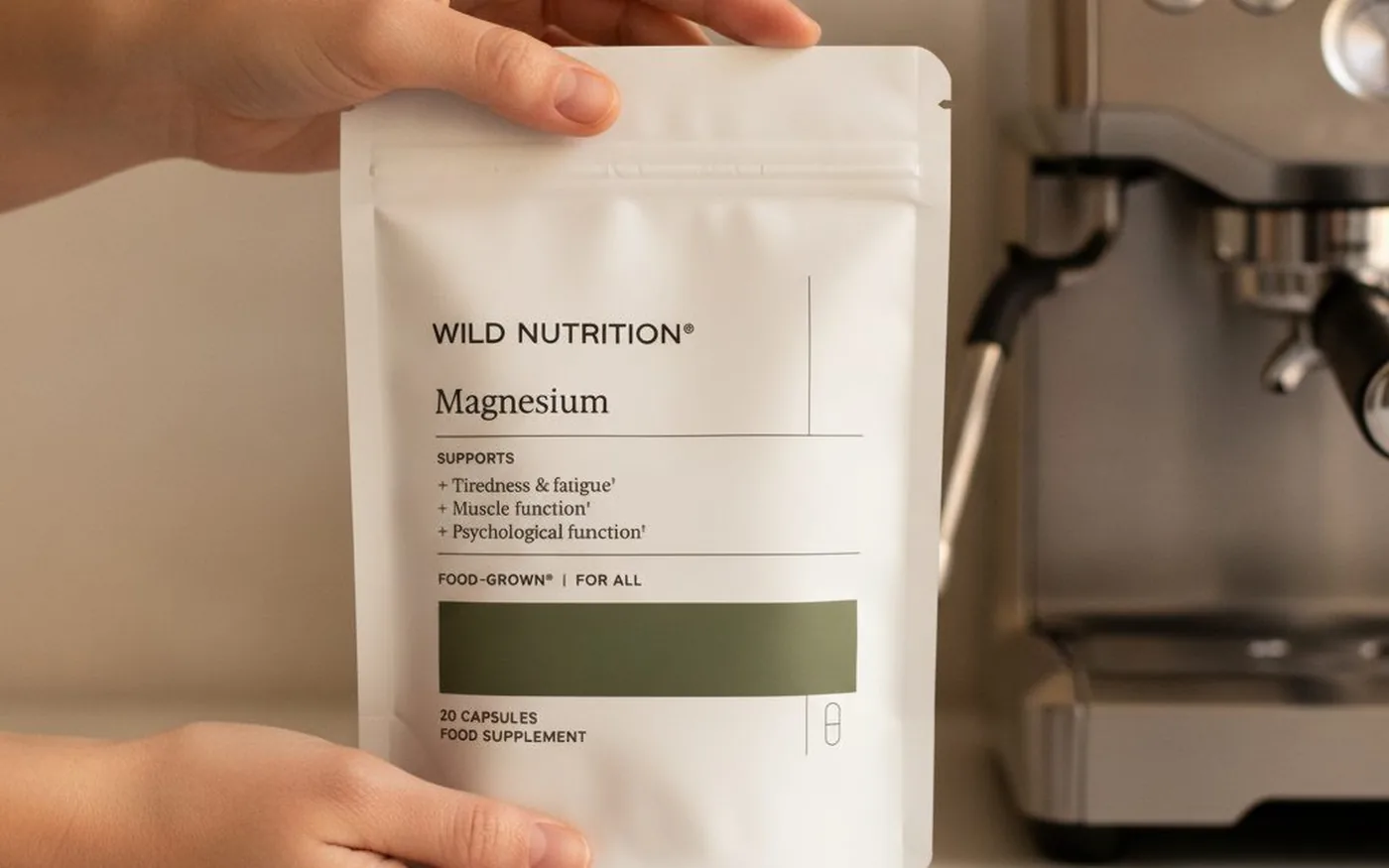 Wild Nutrition Food-Grown Magnesium capsules packaging
