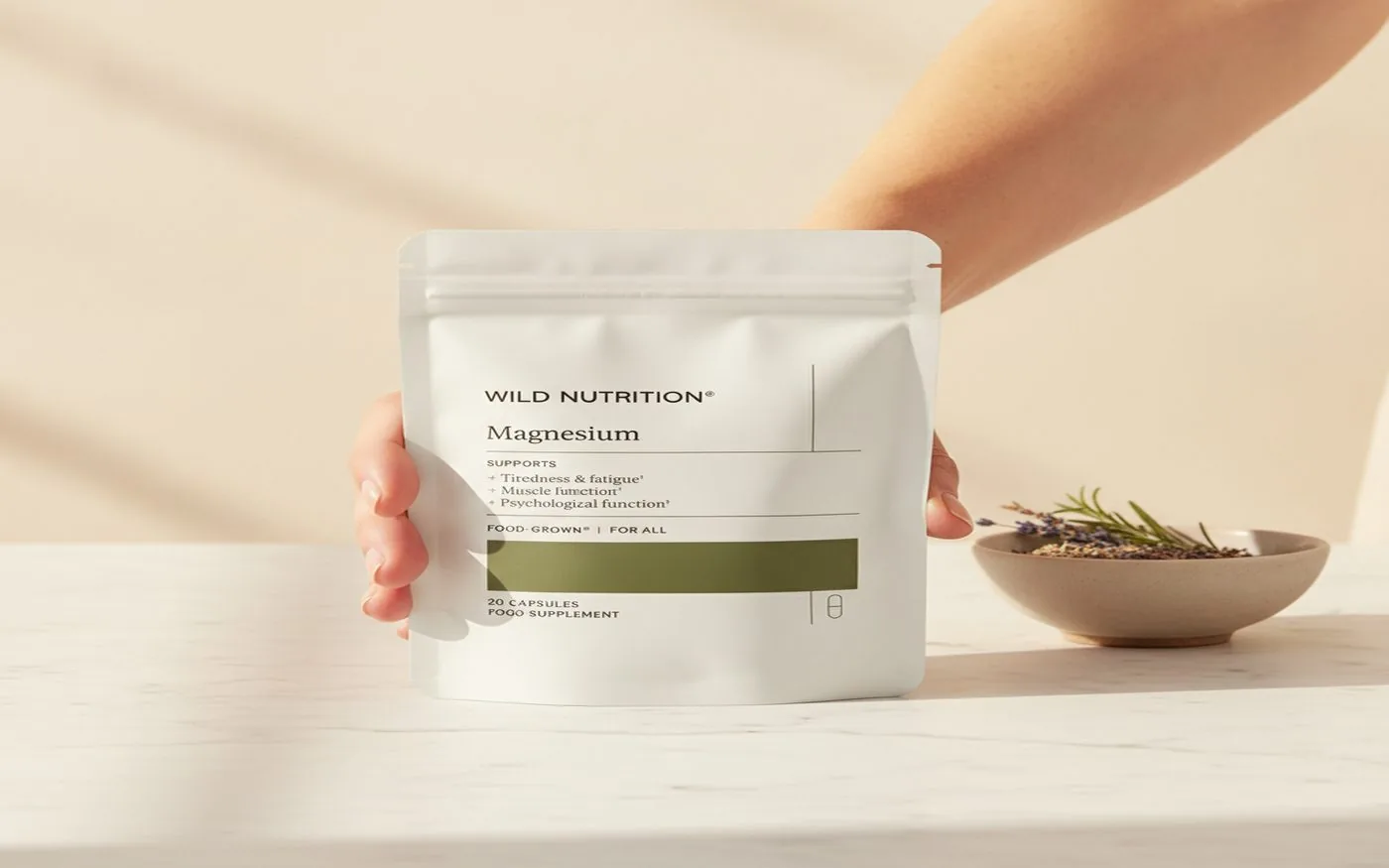 Wild Nutrition Food-Grown Magnesium capsules