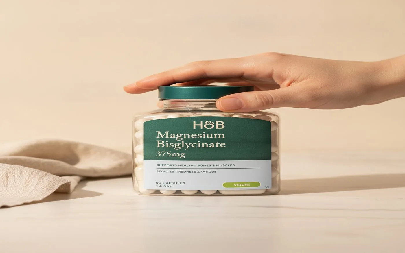 Holland and Barrett own-brand magnesium tablets