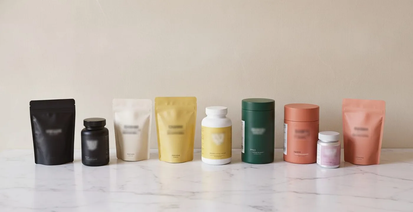 Best magnesium supplements UK lined up showing various forms including glycinate, citrate and bisglycinate capsules