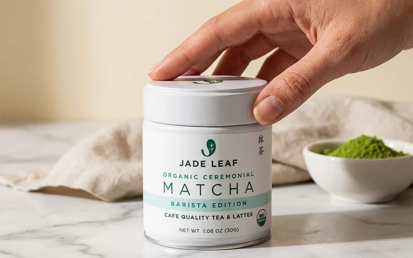 Jade Leaf Matcha organic ceremonial grade powder bag