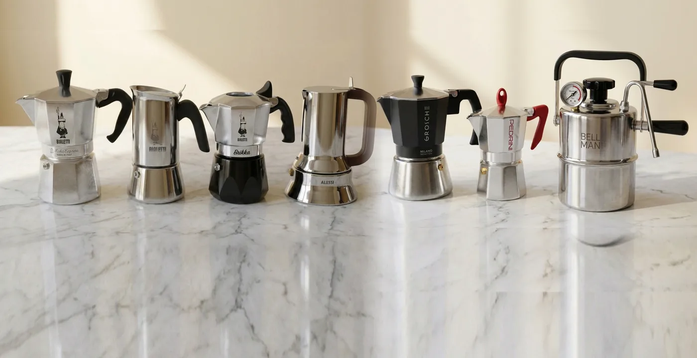 Best moka pots tested on gas and induction hobs