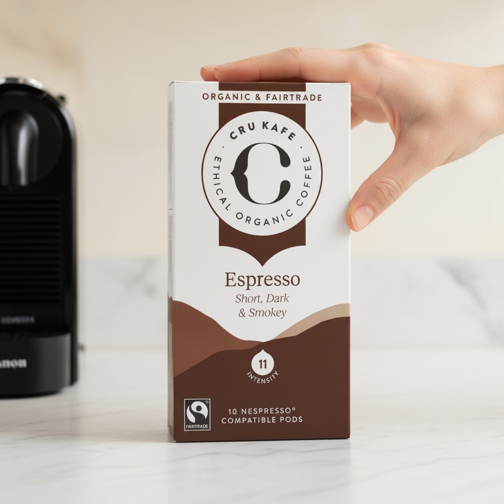 CRU Kafe organic and Fairtrade Nespresso compatible pods