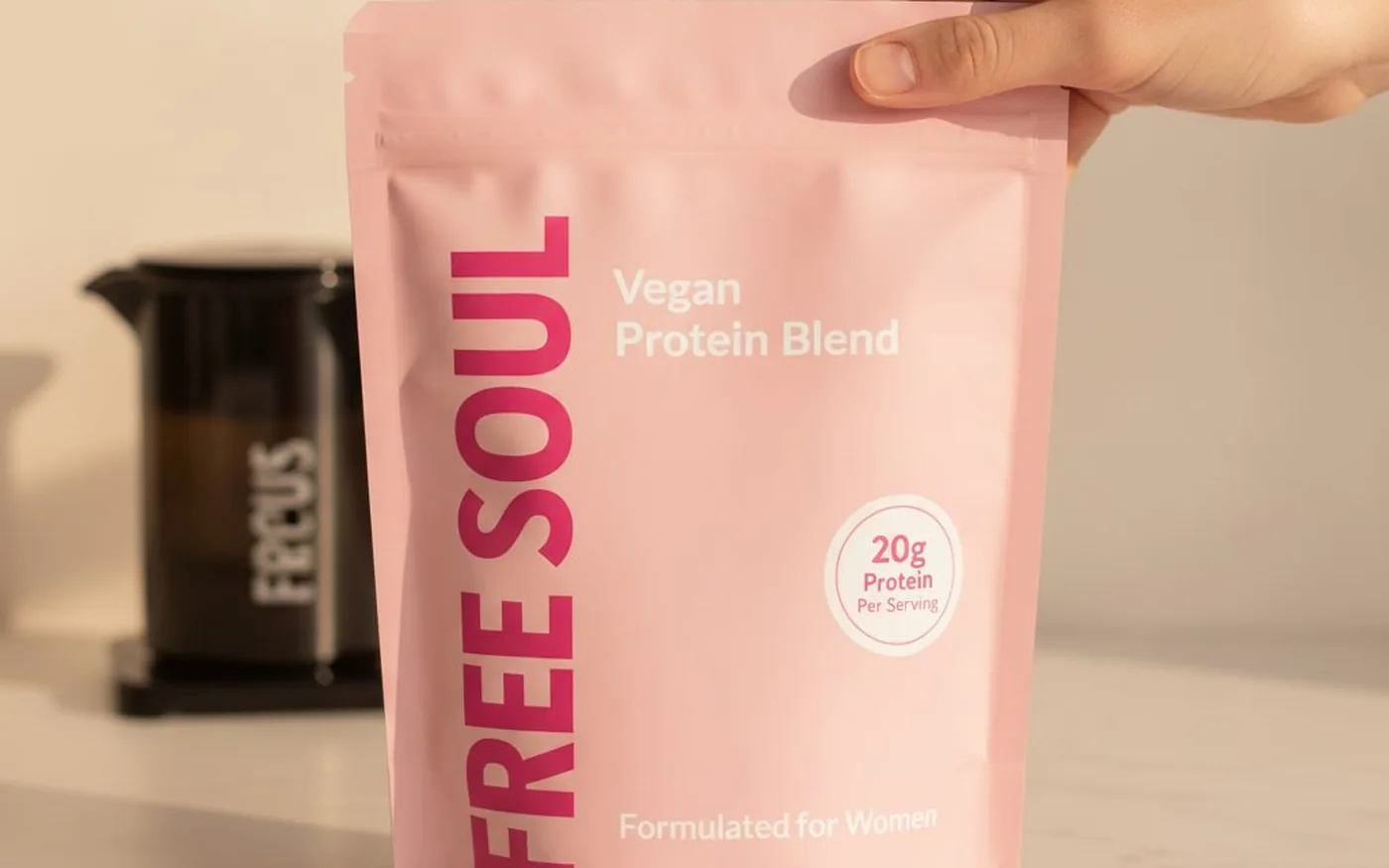 Free Soul Vegan Protein powder formulated for women