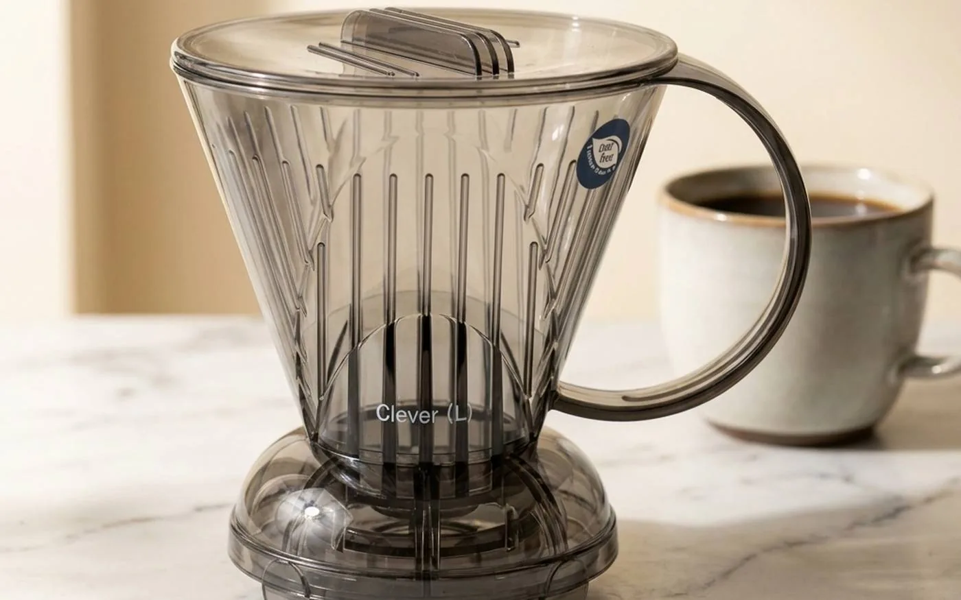 Clever Dripper immersion pour over brewer with valve base