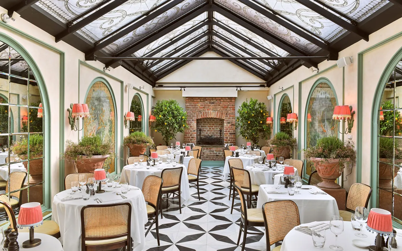 Daphne's Conservatory private dining room, Chelsea, London