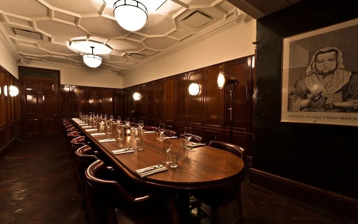 Hawksmoor Vaults private dining room, Guildhall, London