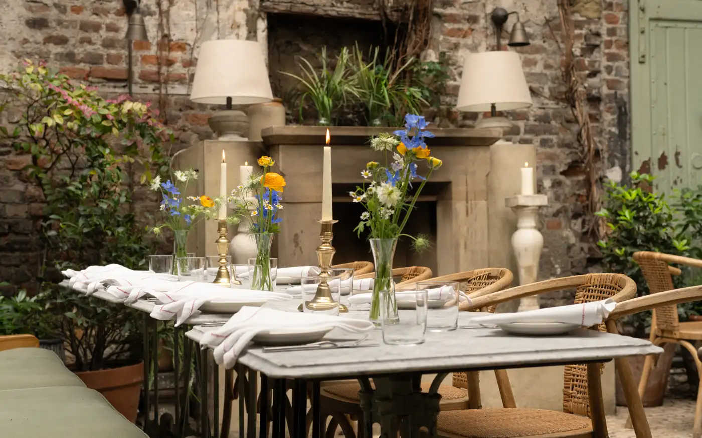 Luca private dining terrace, Clerkenwell, London