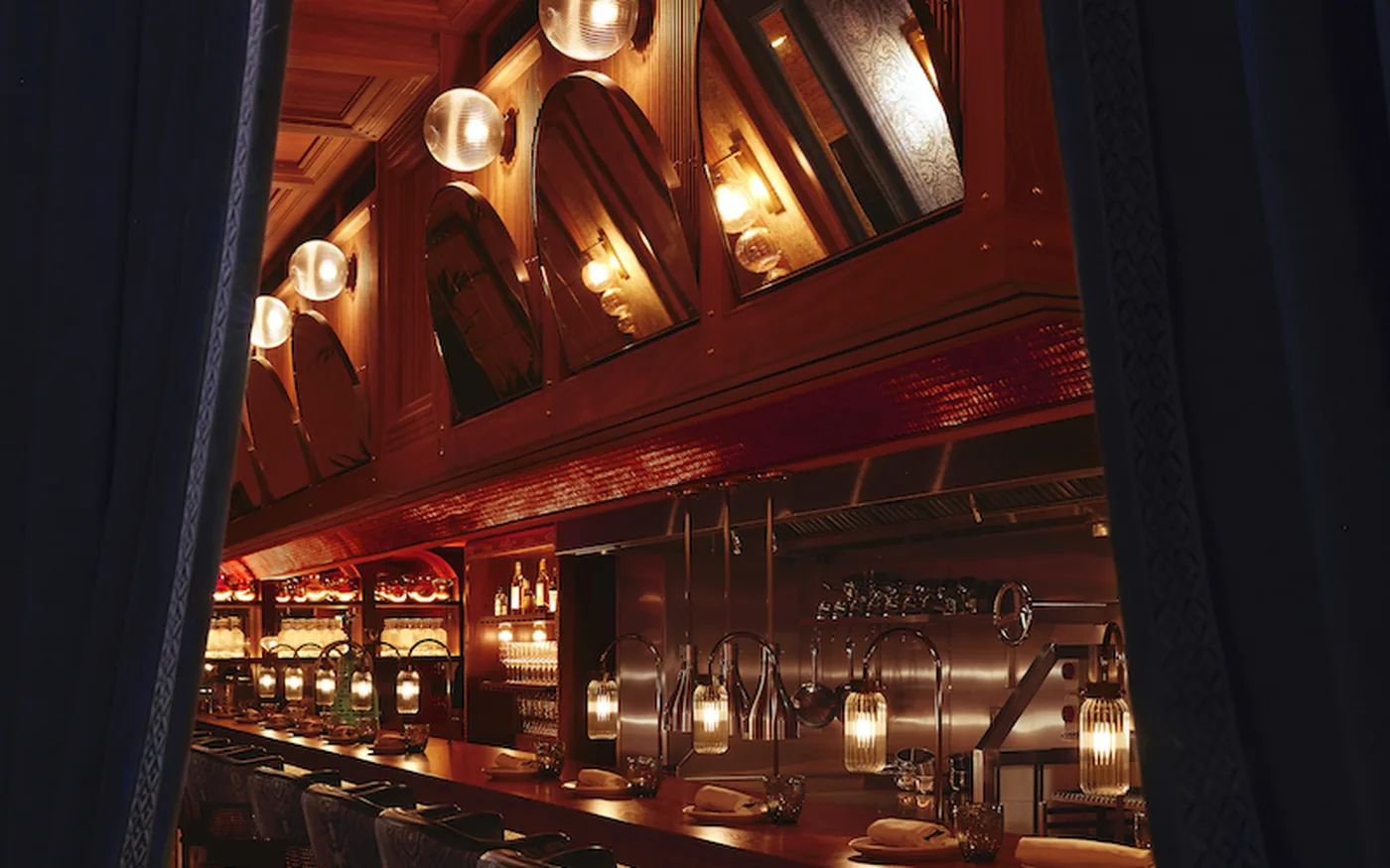 Bibi restaurant interior and dining experience, Mayfair, London
