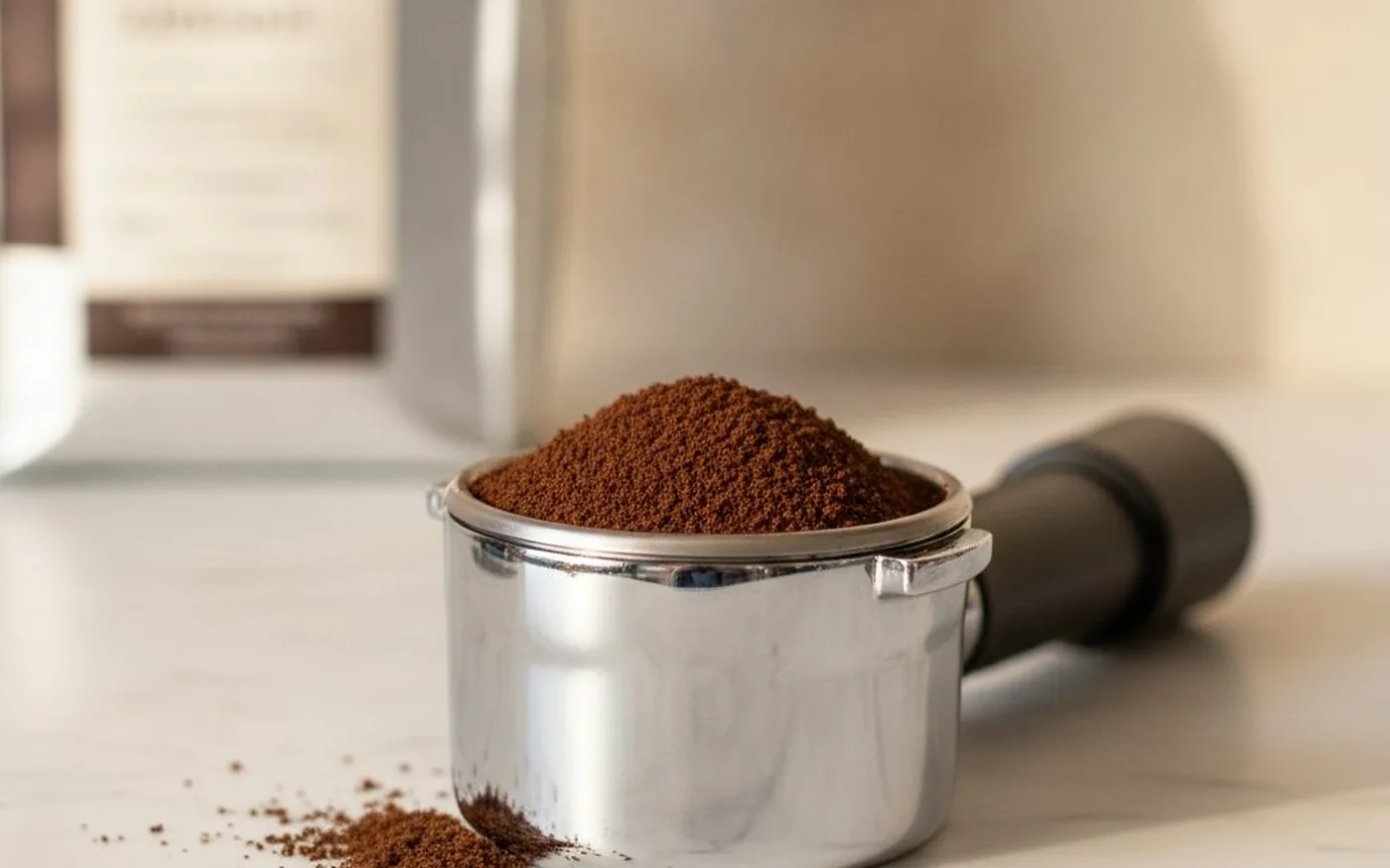 Espresso grind and tamp setup for the De'Longhi La Specialista range