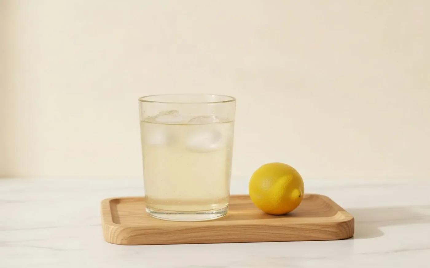 Hydration water glass morning