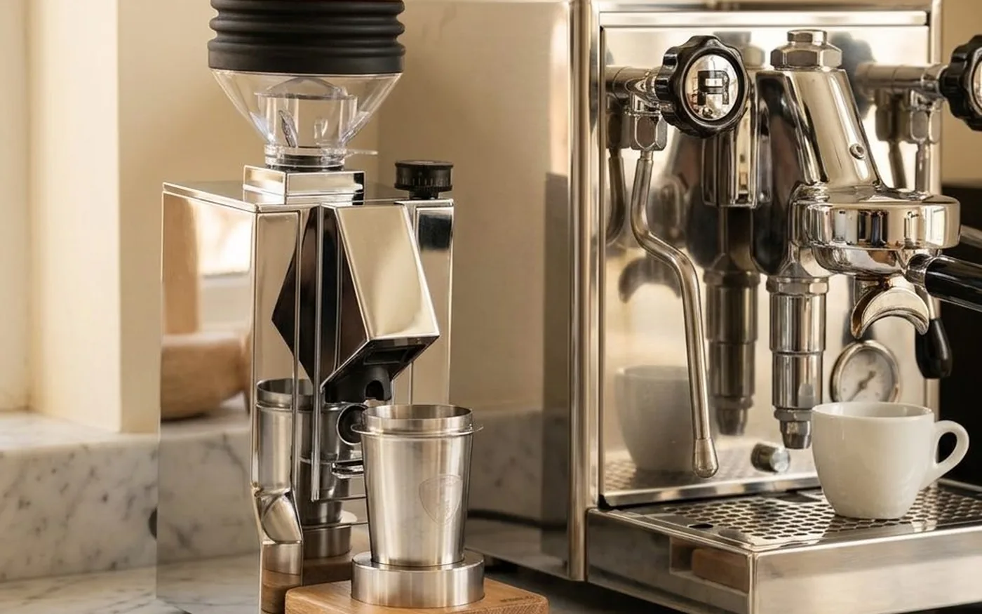 single dose grinder espresso bar setup