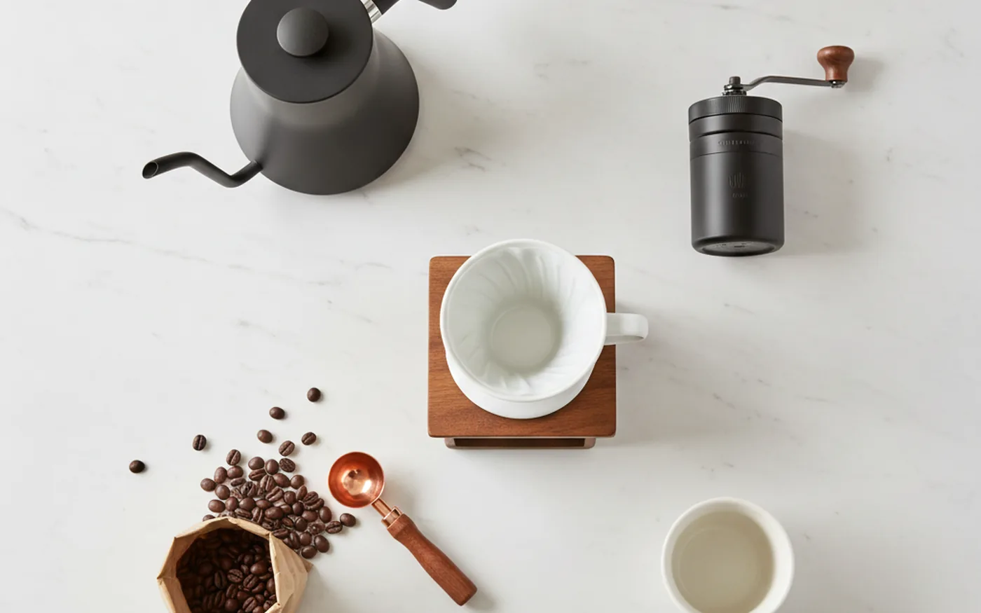 specialty coffee brewing setup
