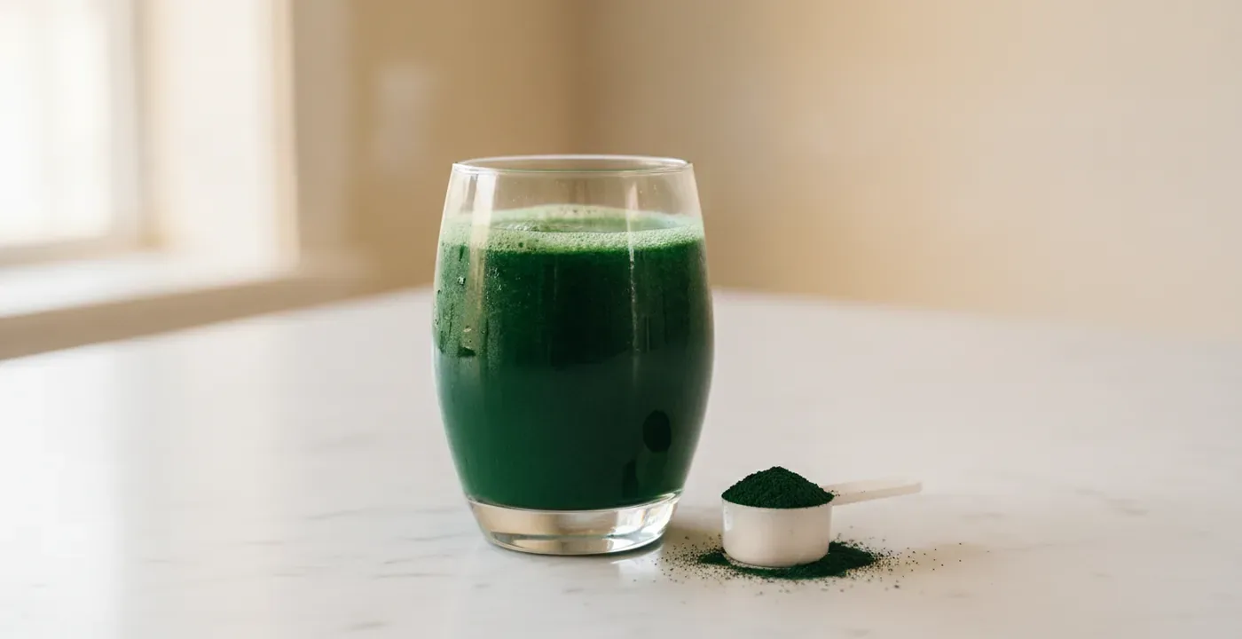 Greens powder supplements with UK market statistics data
