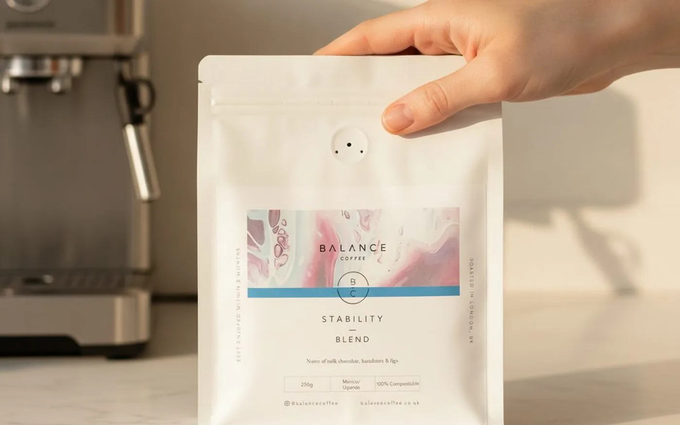 Balance Coffee Stability Blend whole bean coffee bag