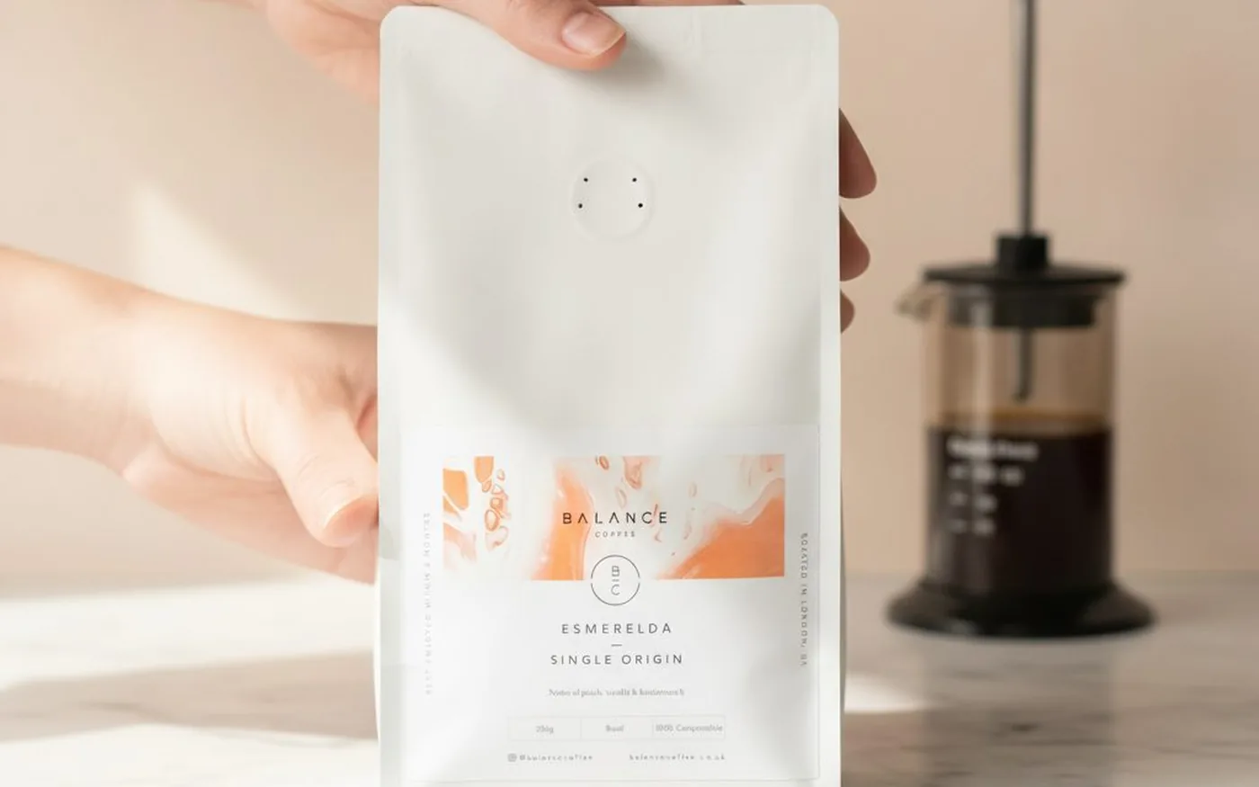 Balance Coffee Aurora Reserve single origin coffee bag