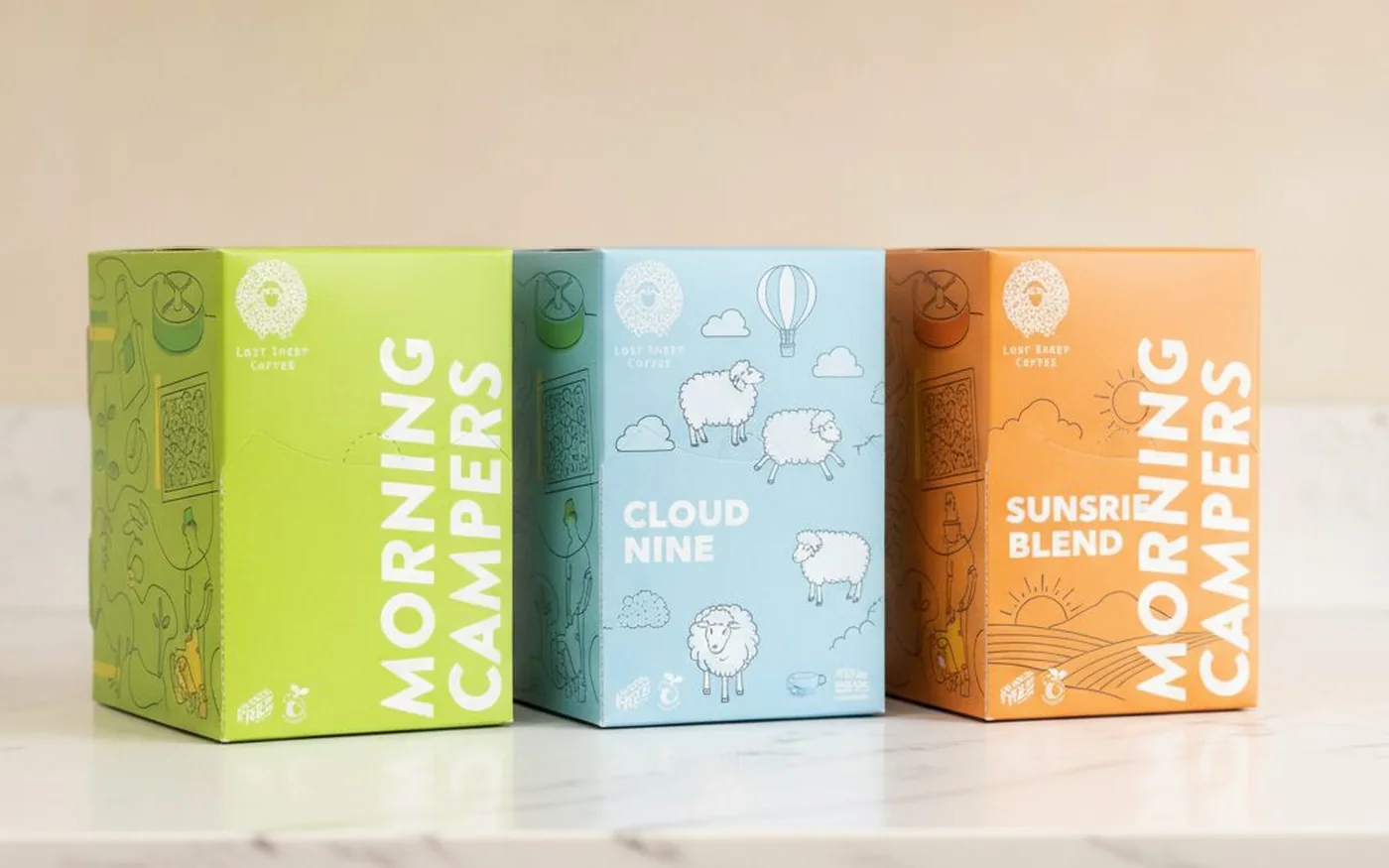 Lost Sheep Coffee full pod range including espresso, decaf and organic