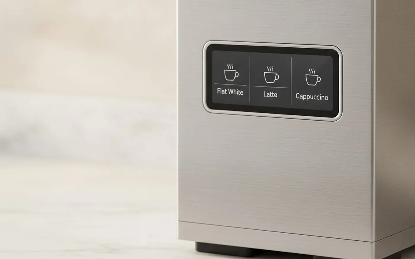 Creatista Plus touchscreen display with milk presets