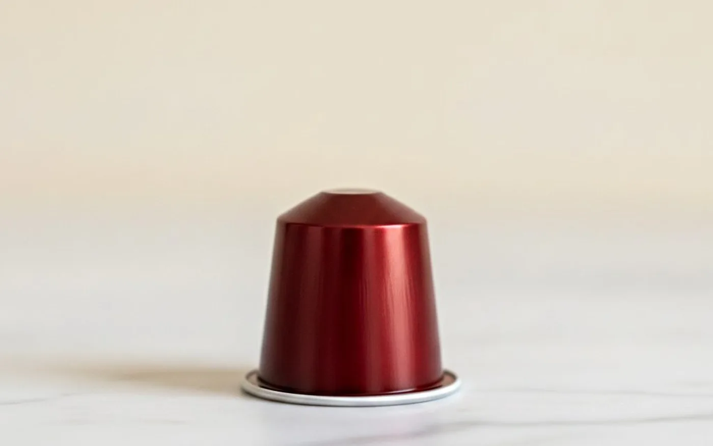Nespresso OriginalLine espresso capsule closeup